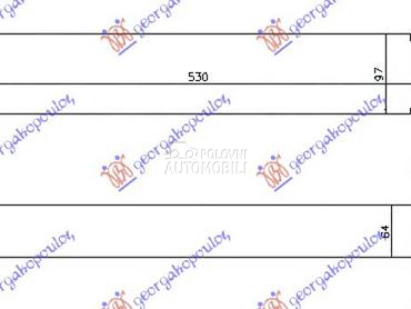 HLADNJAK INTERKULERA 1.4... za Alfa Romeo Giulietta za 2010. god.
