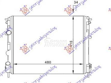 HLADNJAK MOTORA... za Nissan Kubistar od 2003. do 2009. god.