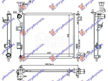 HLADNJAK MOTORA BENZIN (MAN) ( za Kia Picanto od 2011. do 2015. god.