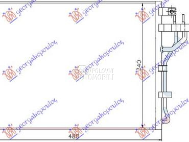 HLADNJAK KLIME ZA SVE MODELE B za Kia Picanto od 2011. do 2015. god.