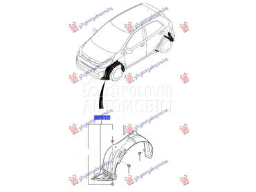 POTKRILO (O) za Kia Picanto od 2017. do 2024. god.