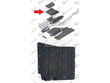 ZASTITA PODA SREDNJA PLASTICNA za BMW Serija 7 od 2015. do 2019. god.