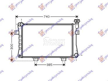 HLADNJAK MOTORA 1.7 (62.5x32x3 za Lada Niva od 1987. do 2009. god.