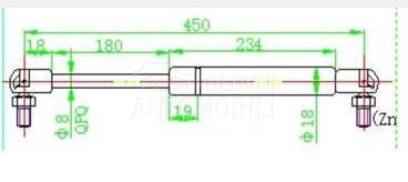 AMORTIZER GEPEK VRATA (450L-28