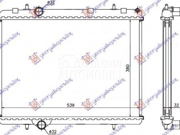 HLADNJAK MOTORA 1.6 HDi... za Peugeot Partner od 2002. do 2008. god.