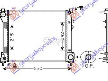 HLADNJAK MOTORA 0.9i 8V 1.3 DI za Lancia Ypsilon od 2011. do 2024. god.
