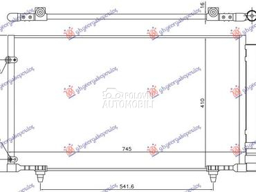 HLADNJAK KLIME 3.5 BENZIN (745 za Lexus RX 350 od 2009. do 2012. god.