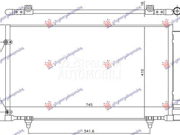 HLADNJAK KLIME 3.5 BENZIN (745 za Lexus RX 350 od 2012. do 2015. god.