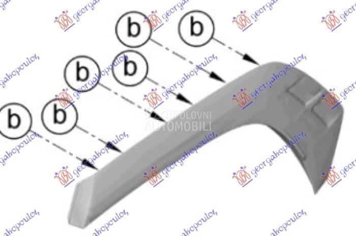 RUB PLASTICNI ZADNJEG...