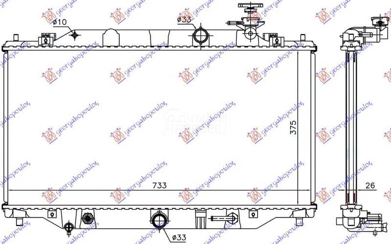 HLADNJAK MOTORA 2.2 CDVi DIZEL