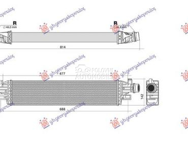 HLADNJAK INTERKULERA 1.3 CDTI za Opel Corsa E od 2015. do 2019. god.
