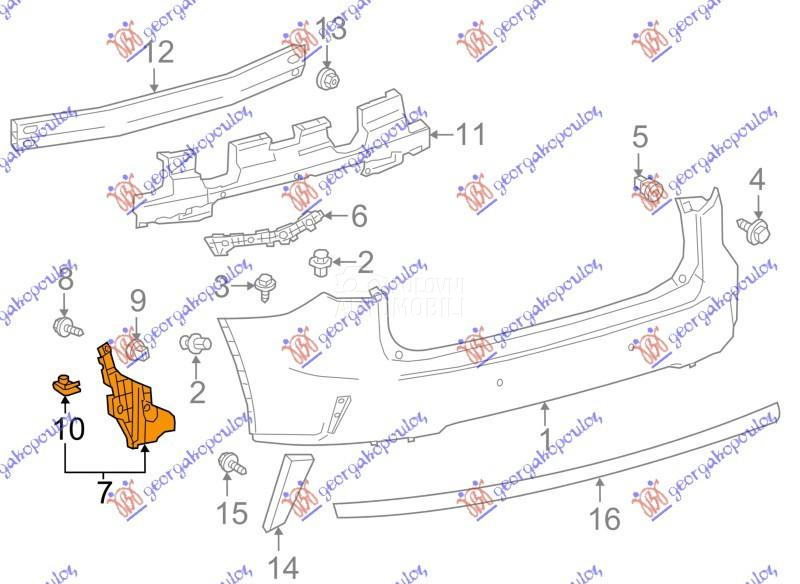 NOSAC ZADNJEG BRANIKA DONJI PL