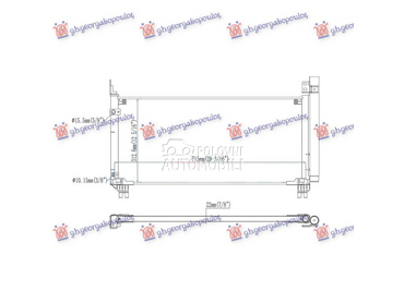 HLADNJAK KLIME 3.6 (450H) BENZ za Lexus RX od 2020. do 2023. god.