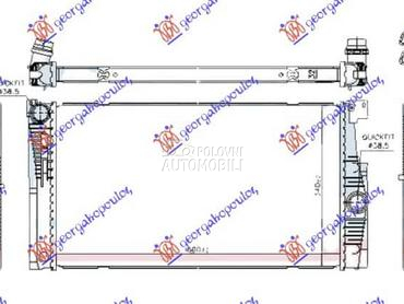 HLADNJAK MOTORA 2.0 BENZIN... za BMW Serija 5 od 2013. do 2016. god.