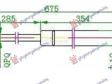 AMORTIZER HAUBE 260 njutna za Mercedes Benz E Klasa od 2002. do 2009. god.