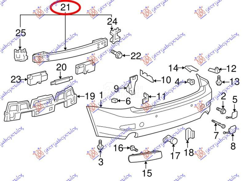 SINA ZADNJEG BRANIKA ALUMINIJU