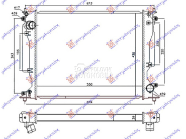 HLADNJAK MOTORA ZA SVE MODELE za Lexus IS od 2005. do 2013. god.