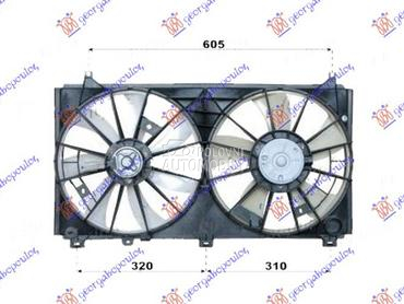 VENTILATOR (DUPLI) KOMPLET (2. za Lexus IS od 2005. do 2013. god.