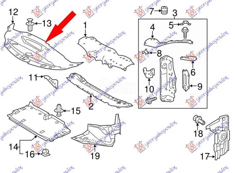 POKLOPAC VEZNOG LIMA GORNJI PL