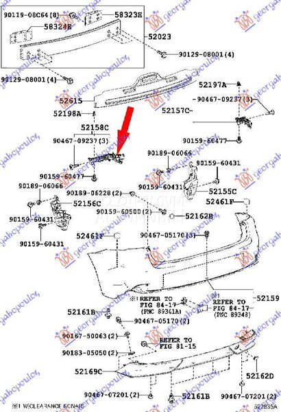 NOSAC ZADNJEG BRANIKA BOCNI PL