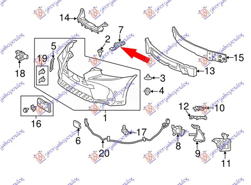 NOSAC PREDNJEG BRANIKA PLASTIC