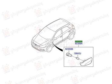 MIGAVAC Levo za Hyundai i20 od 2018. do 2020. god.