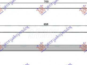HLADNJAK INTERKULERA 1.6... za Ford Transit Connect od 2013. do 2019. god.