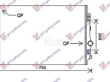 HLADNJAK MOTORA 2.0 TDi DIZEL za Audi A3 od 2012. do 2016. god.
