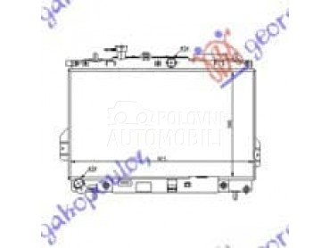 HLADNJAK MOTORA 1.6/1.8... za Hyundai Matrix od 2008. do 2010. god.