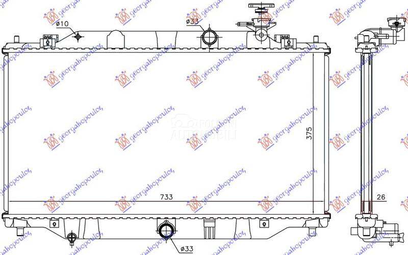 HLADNJAK MOTORA 2.2 CDVi DIZEL