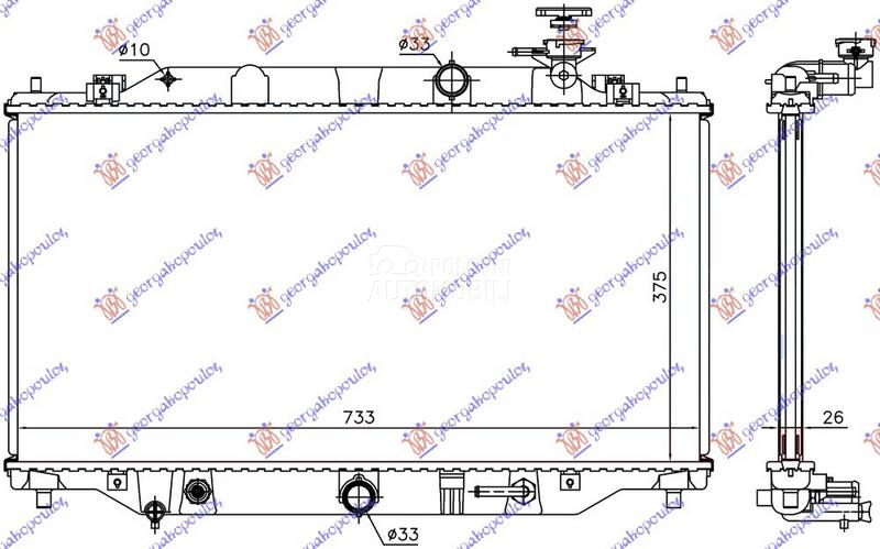 HLADNJAK MOTORA 2.2 CDVi DIZEL