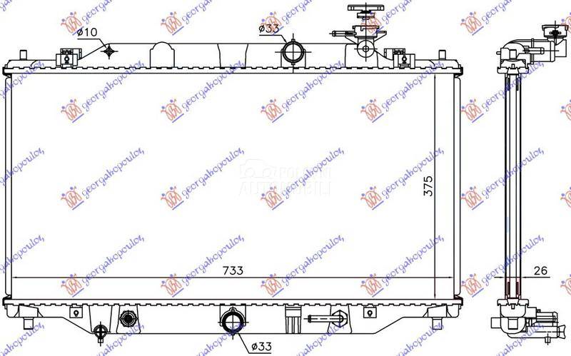 HLADNJAK MOTORA 2.2 CDVi DIZEL