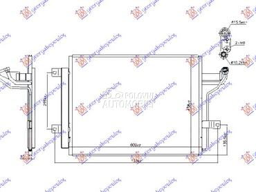 HLADNJAK KLIME 1.5/2.0 BENZIN za Mazda 3 od 2019. do 2025. god.