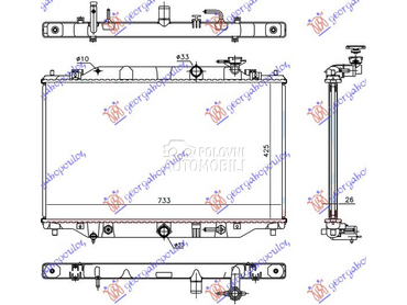 HLADNJAK MOTORA 2.2 DIZEL (MAN za Mazda CX-5 od 2011. do 2017. god.
