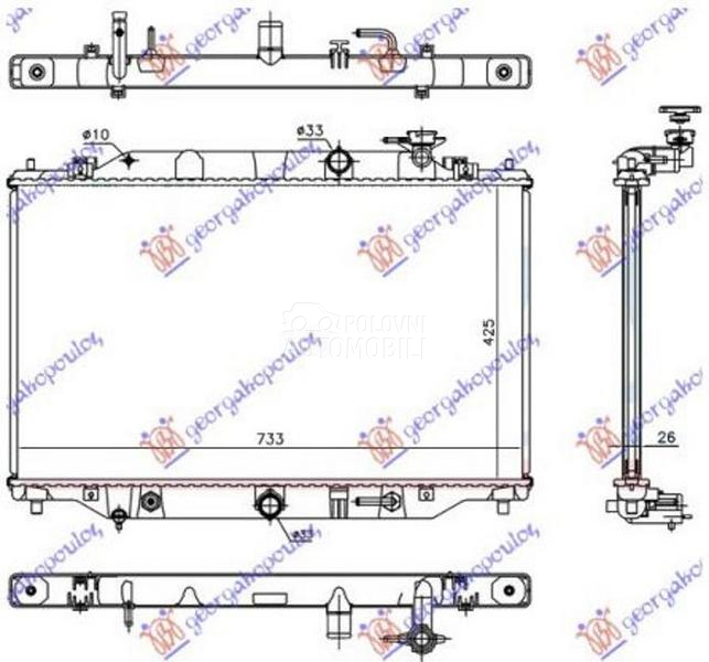 HLADNJAK MOTORA 2.2 DIZEL (MAN