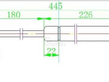 AMORTIZER GEPEK STAKLA 220... za Volkswagen Amarok od 2016. do 2022. god.