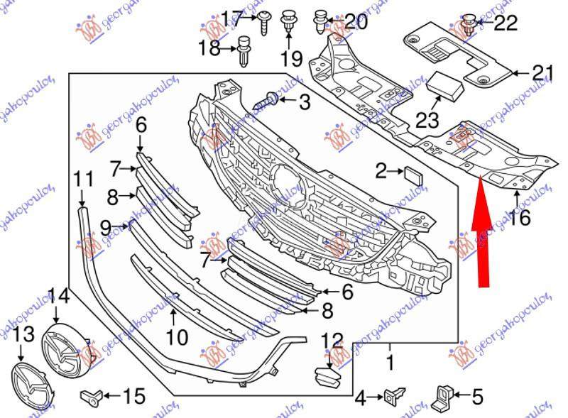 POKLOPAC VEZNOG LIMA GORNJI PL