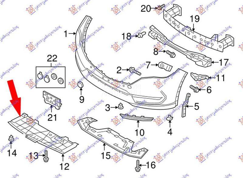 ZASTITA MOTORA (PREDNJI DEO) P
