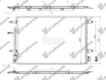 HLADNJAK KLIME S4-4.2i... za Audi A4 od 2004. do 2007. god.