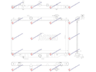 HLADNJAK MOTORA 2.0/2.5 BENZIN za Mazda CX-5 od 2017. do 2022. god.