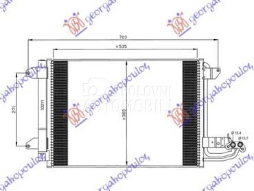 HLADNJAK KLIME BENZIN/DIZEL za Volkswagen Jetta od 2005. do 2010. god.