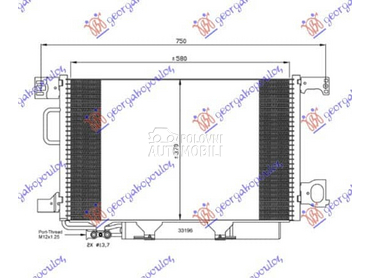 HLADNJAK KLIME... za Mercedes Benz CLK Klasa od 2002. do 2009. god.