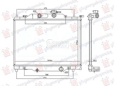 HLADNJAK MOTORA 1.5i BENZIN (3 za Mazda 2 od 2020. do 2022. god.