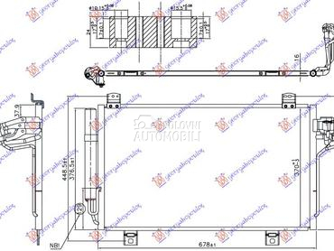 HLADNJAK KLIME 1.5 D DIZEL (67 za Mazda 2 od 2014. do 2020. god.