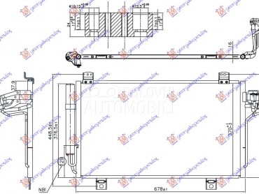 HLADNJAK KLIME 1.5 D DIZEL (67 za Mazda CX-3 od 2015. do 2019. god.