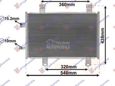 HLADNJAK KLIME 1.5 D DIZEL (55 za Mazda 2 od 2014. do 2020. god.