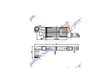 HLADNJAK INTERKULERA... za Opel Corsa C od 2000. do 2006. god.
