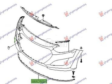 SPOJLER PREDNJEG BRANIKA za Hyundai i30 od 2014. do 2017. god.