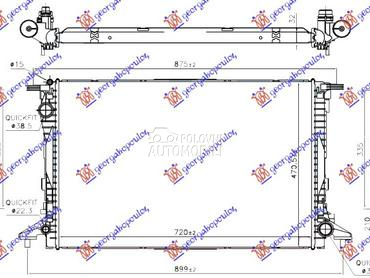 HLADNJAK MOTORA za Audi Q7 od 2019. do 2024. god.