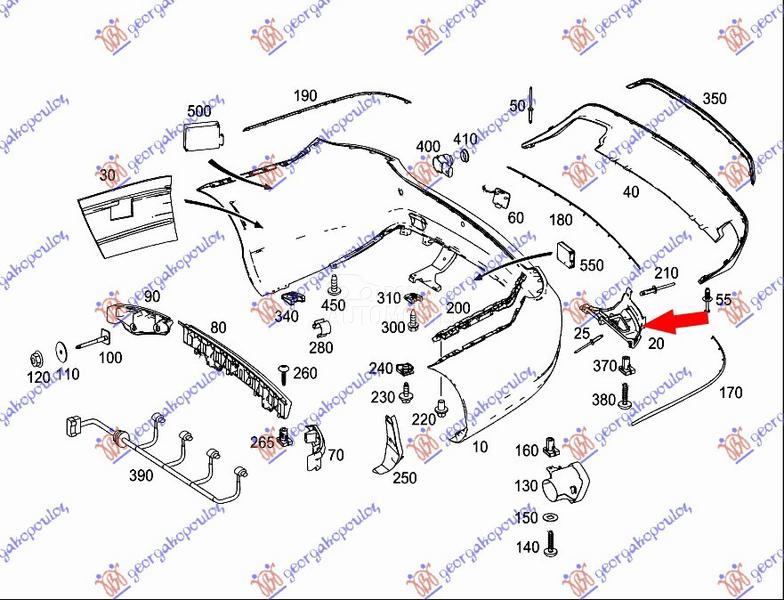 NOSAC ZADNJEG BRANIKA BOCNI PL